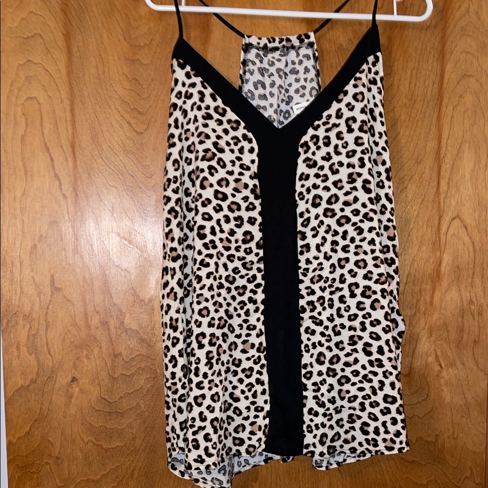Now N Forever Leopard Print Sleeveless Blouse, 1X